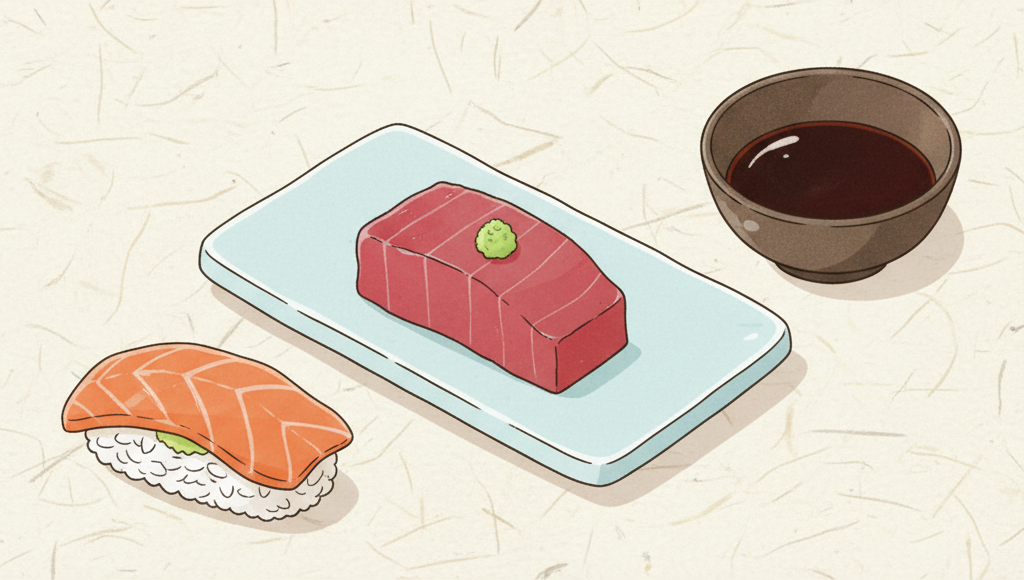 Cum se aplică corect wasabi-ul pe nigiri și sashimi — tehnica tradițională japoneză